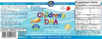 Nordic Naturals Children's DHA Strawberry - supplement