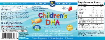 Nordic Naturals Children's DHA Strawberry - supplement