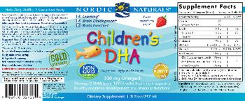 Nordic Naturals Children's DHA Strawberry - supplement