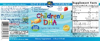 Nordic Naturals Children's DHA Strawberry - supplement