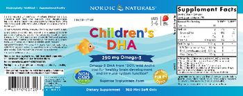 Nordic Naturals Children's DHA Strawberry - supplement