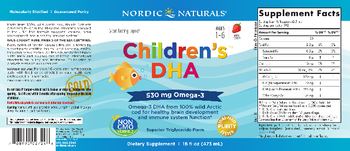 Nordic Naturals Children's DHA Strawberry Flavor - supplement