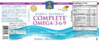 Nordic Naturals Complete Omega-3-6-9 Lemon - supplement