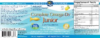 Nordic Naturals Complete Omega-D3 Junior Lemon - supplement
