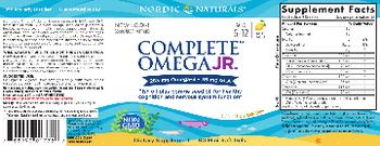 Nordic Naturals Complete Omega Jr. Lemon - supplement