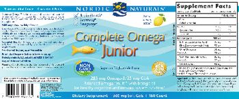 Nordic Naturals Complete Omega Junior Lemon - supplement