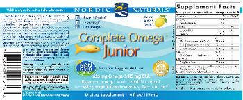 Nordic Naturals Complete Omega Junior Lemon - supplement