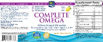 Nordic Naturals Complete Omega Lemon - supplement