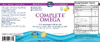 Nordic Naturals Complete Omega Lemon - supplement