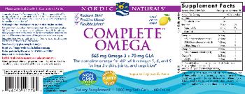 Nordic Naturals Complete Omega Lemon - supplement