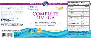 Nordic Naturals Complete Omega Lemon - supplement