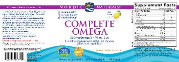 Nordic Naturals Complete Omega Lemon - supplement