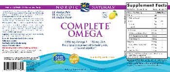 Nordic Naturals Complete Omega Lemon - supplement