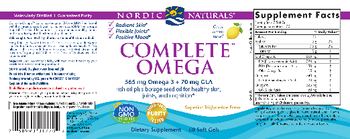 Nordic Naturals Complete Omega Lemon - supplement