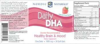 Nordic Naturals Daily DHA Natural Fruit Flavor - supplement
