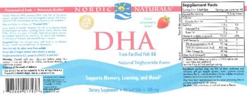 Nordic Naturals DHA From Purified Fish Oil - supplement
