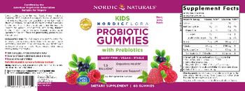 Nordic Naturals Kids Nordic Flora Probiotic Gummies Merry Berry Punch - supplement