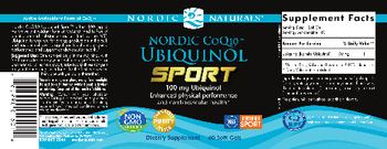 Nordic Naturals Nordic CoQ10 Ubiquinol Sport - supplement