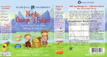 Nordic Naturals Nordic Omega-3 Fishies Yummy Tutti Frutti - supplement