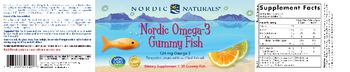 Nordic Naturals Nordic Omega-3 Gummies Fish Tangerine Treats - 