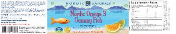 Nordic Naturals Nordic Omega-3 Gummy Fish Tangerine - supplement