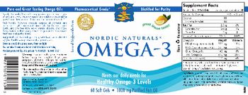 Nordic Naturals Omega-3 - supplement