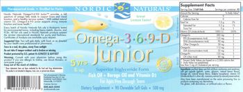 Nordic Naturals Omega-3-6-9-D Junior - supplement