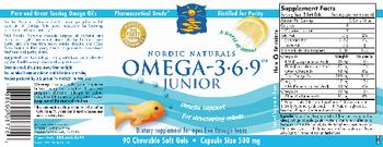 Nordic Naturals Omega-3-6-9 Junior - 