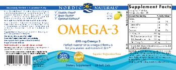 Nordic Naturals Omega-3 690 mg Lemon - supplement