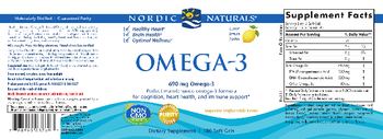 Nordic Naturals Omega-3 Lemon - supplement
