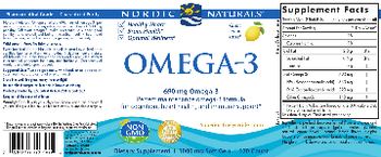 Nordic Naturals Omega-3 Lemon - supplement