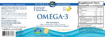 Nordic Naturals Omega-3 Lemon - supplement