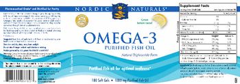 Nordic Naturals Omega-3 Lemon - supplement