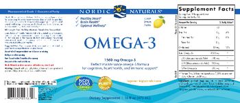 Nordic Naturals Omega-3 Lemon - supplement