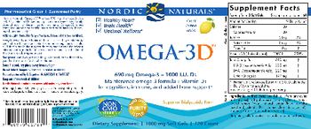 Nordic Naturals Omega-3D Lemon - supplement