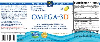 Nordic Naturals Omega-3D Lemon - supplement