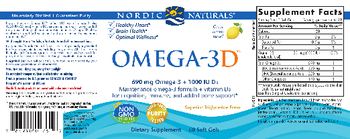 Nordic Naturals Omega-3D Lemon - supplement