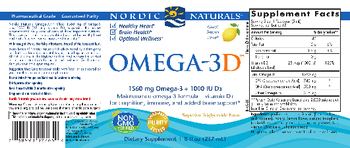 Nordic Naturals Omega-3D Lemon - supplement