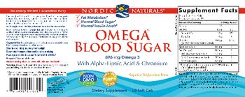 Nordic Naturals Omega Blood Sugar - supplement