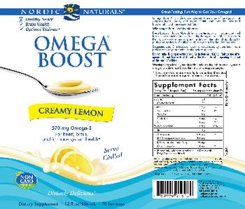 Nordic Naturals Omega Boost Creamy Lemon - supplement