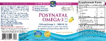 Nordic Naturals Postnatal Omega-3 Lemon - supplement