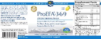 Nordic Naturals ProEFA-3-6-9 Lemon - supplement