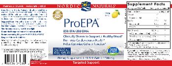 Nordic Naturals ProEPA 850 EPA/200 DHA Lemon - supplement
