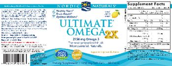 Nordic Naturals Ultimate Omega 2X Lemon - supplement