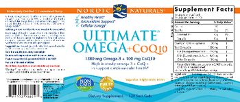 Nordic Naturals Ultimate Omega + CoQ10 - supplement