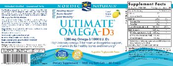 Nordic Naturals Ultimate Omega-D Lemon - supplement