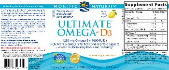 Nordic Naturals Ultimate Omega-D3 Lemon - supplement