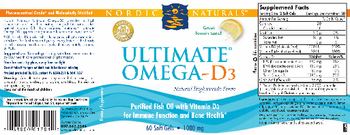 Nordic Naturals Ultimate Omega-D3 Lemon - supplement