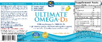 Nordic Naturals Ultimate Omega-D3 Lemon - supplement