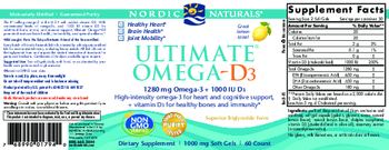 Nordic Naturals Ultimate Omega-D3 Lemon - supplement